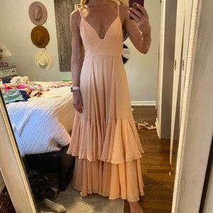 Fame and Partners kiev peach pink dress size 6